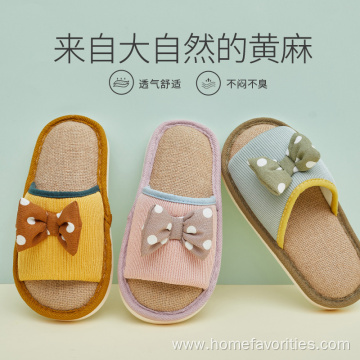 Summer Women Slide Slippers Linen Comfortable